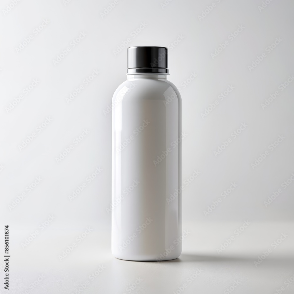 white plastic bottle isolated white plastic bottle isolated