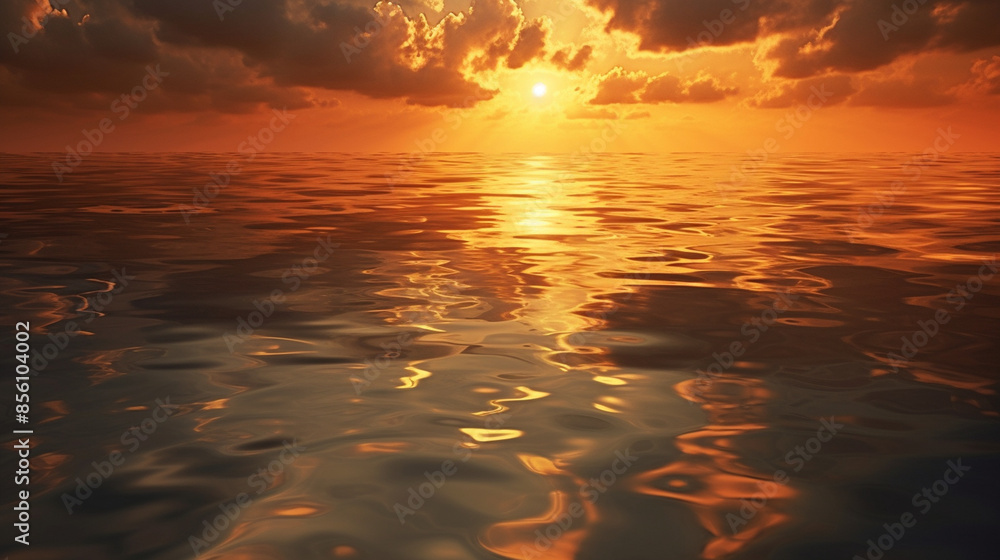 Fototapeta premium clouds reflected on water