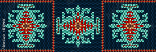 Traditional ethnic ornament, tracery, pattern for use on fabric, tile, ceramic and other interior details.