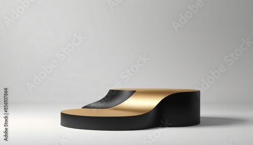 Black podium stone background rock product display 3d dark stand platform abstract stage scene studio. Stone wall black space podium mockup pedestal geometric marble showcase minimal presentation.