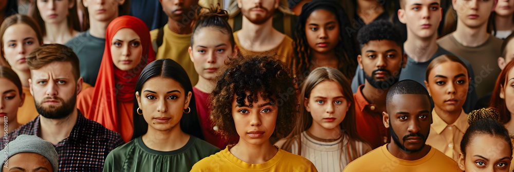 large mixed group of multicultural people look camera, large mixed group of multicultural people look camera,