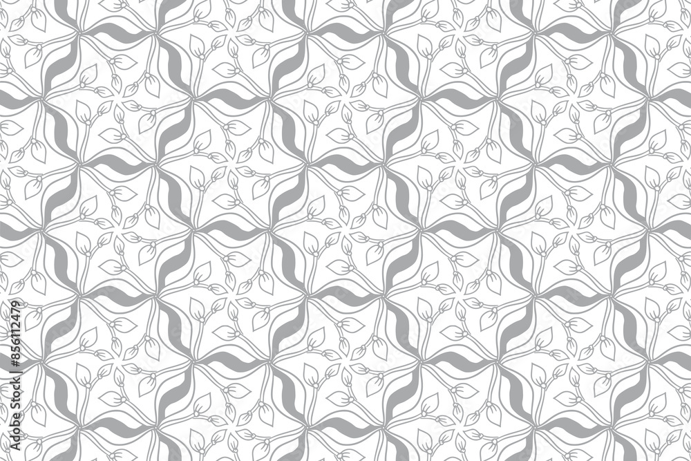 Modern ethnic decorative floral pattern design Modern ethnic decorative floral pattern design