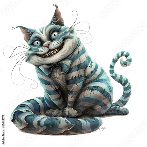 Cheshire Cat Grinning from Alice in Wonderland photo