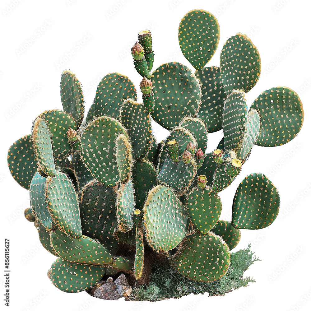 Grand Saguaro cactus with tall ribbed body, branching arms, and intricate spines on transparent background - Ai Image Grand Saguaro cactus with tall ribbed body, branching arms, and intricate spines on transparent background - Ai Image