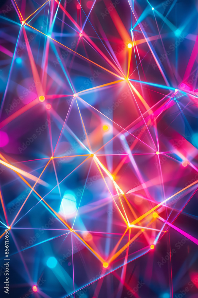 Linear neon symphony with elegant and intricate glowing lines, Linear neon symphony with elegant and intricate glowing lines,