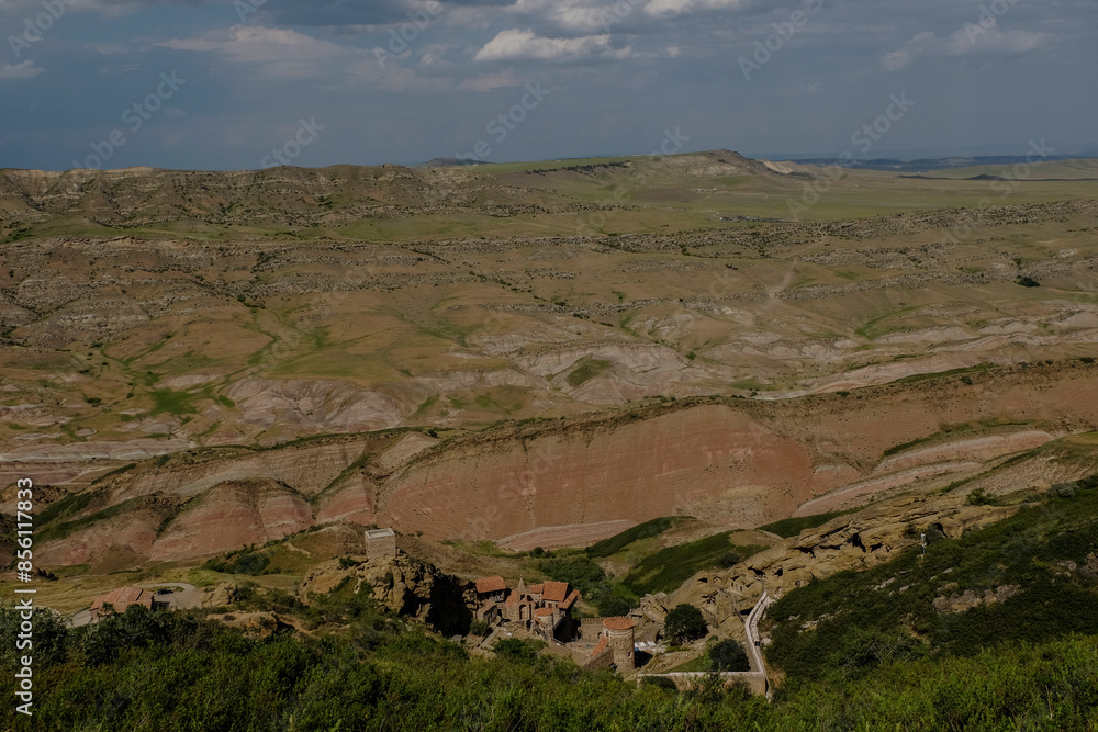 view of the valley of the mountains