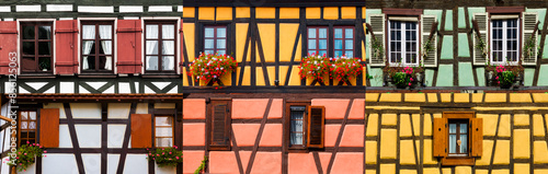 Poster als Collage mit verschiedenen Blumenfenstern