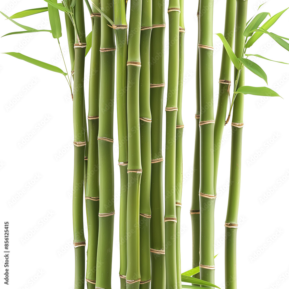 Bamboo stalks with tall, slender forms and distinctive nodes on transparent background - Ai Image Bamboo stalks with tall, slender forms and distinctive nodes on transparent background - Ai Image