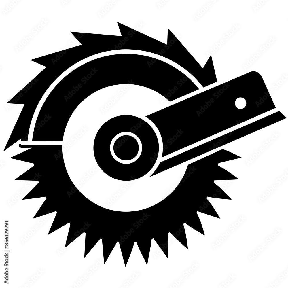 Fototapeta premium High-Quality Circular Saw Vector Art