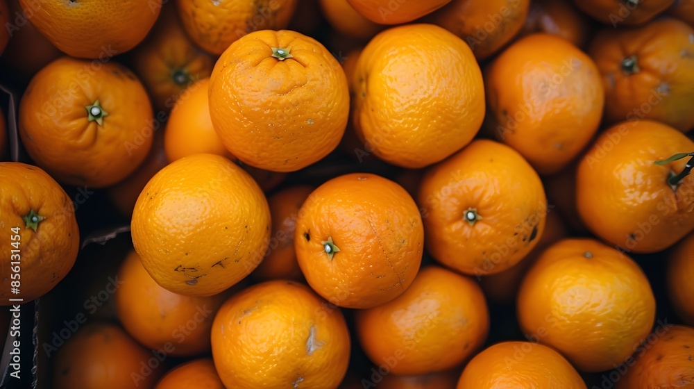 Vibrant Pile of Fresh Oranges in Grocery Store Display Vibrant Pile of Fresh Oranges in Grocery Store Display