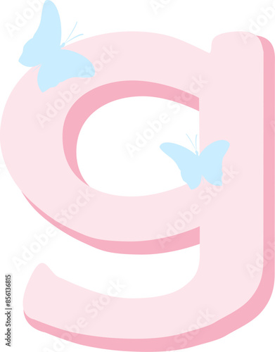 g, alphabet letter g, G, letter g, english letter, butterfly, letter, english alphabet