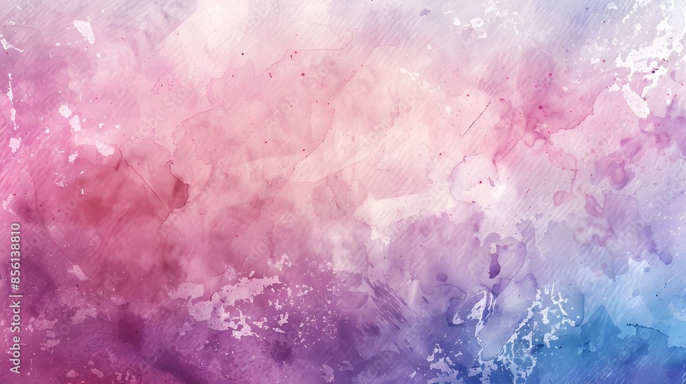 Fototapeta premium Soft Pastel Watercolor Gradient Textured Background with Brushstroke Details for Art and Design