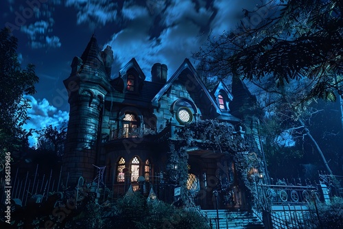 haunted house in the forest