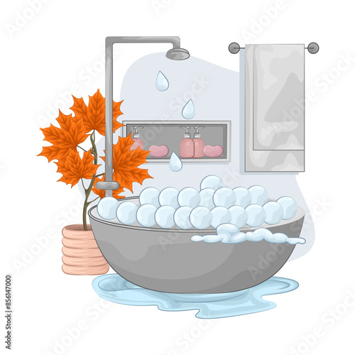 Illustration of bathtub 