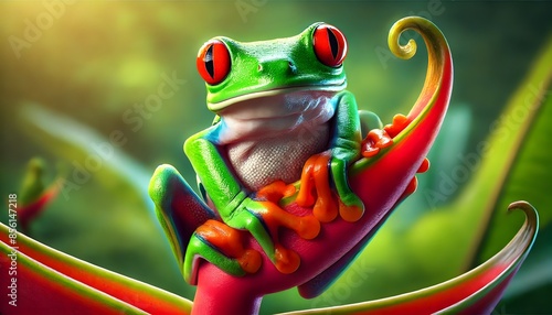 Vibrant Tree Frog
 photo