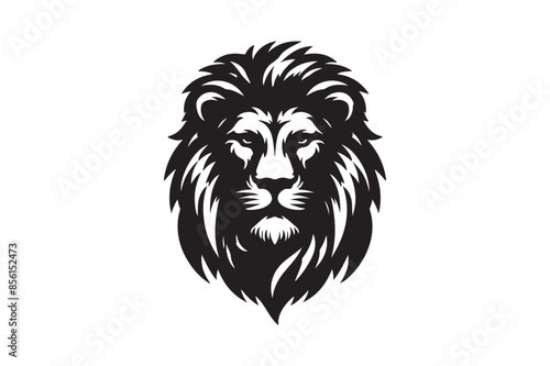 Lion vector silhouette illustration