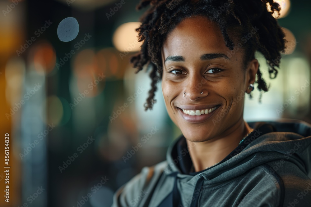Person With Dreadlocks Smiling Brightly Person With Dreadlocks Smiling Brightly
