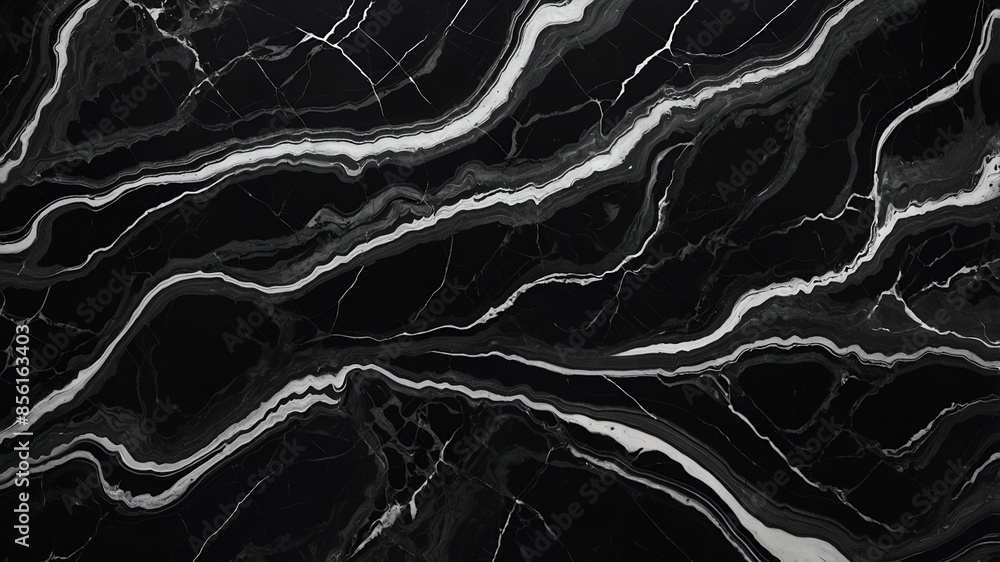 Obraz premium BLACK MARBLE