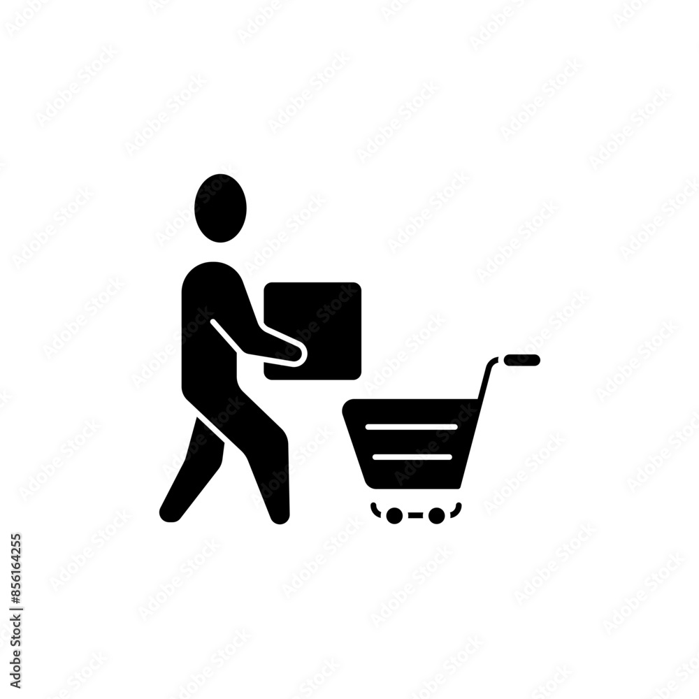 shop concept line icon. Simple element illustration. shop concept outline symbol design.