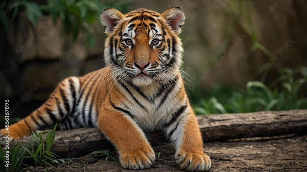 Obraz premium wallpaper international tiger day