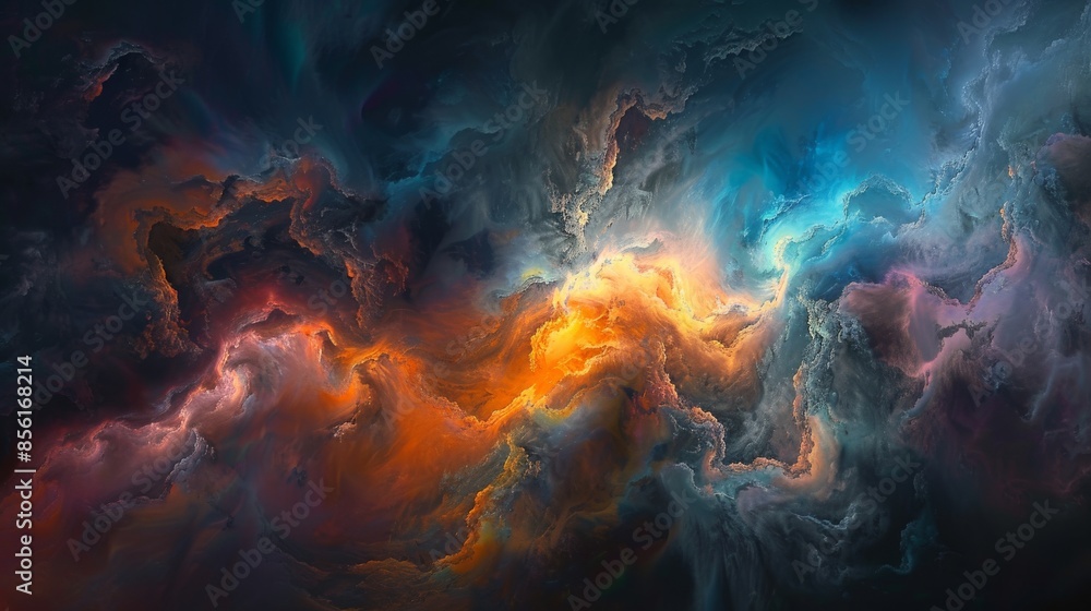 Abstract Swirling Cloudscape Abstract Swirling Cloudscape