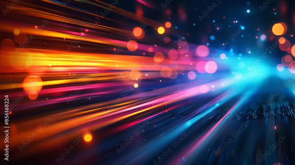 Abstract Light Streaks and Bokeh Abstract Light Streaks and Bokeh