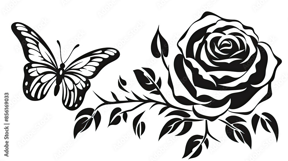 rose on white background rose on white background