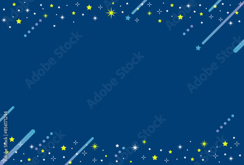 天の川・七夕・星空・流れ星の背景