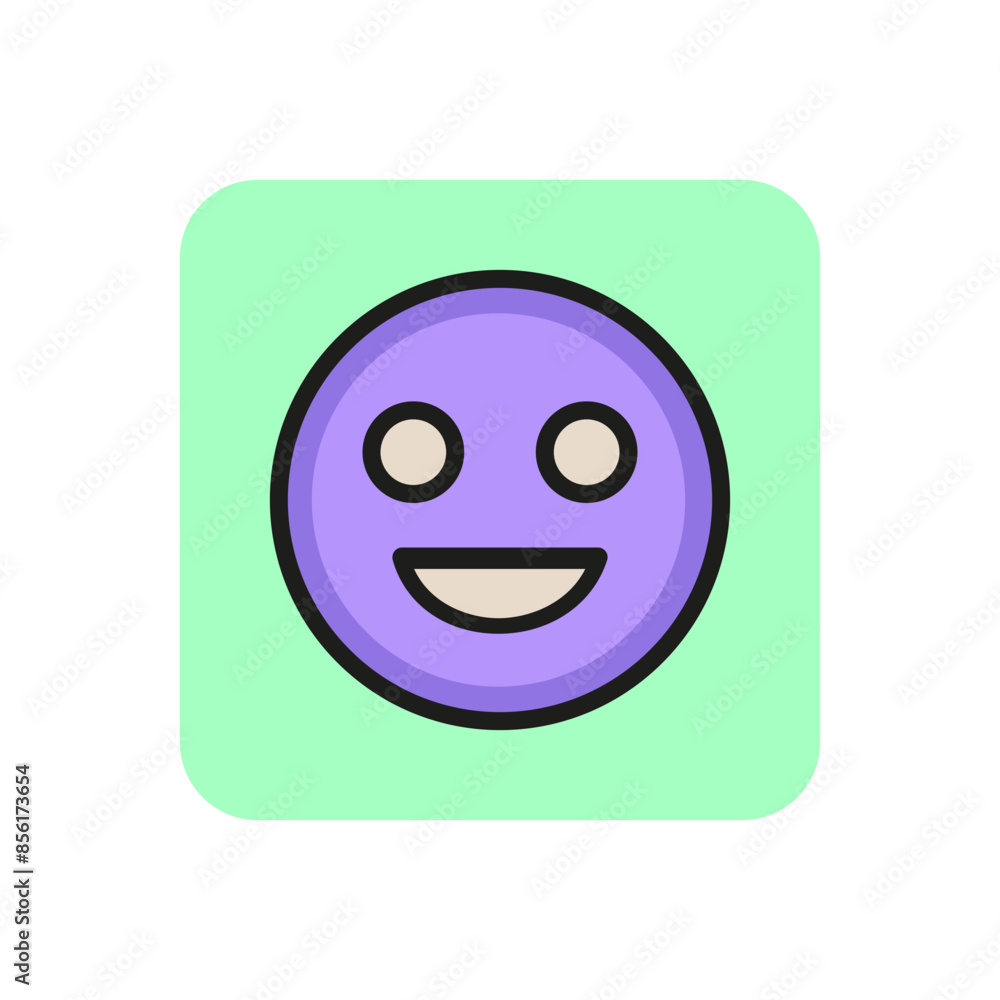 Laughing emoticon line icon. Smiling, positivity, happiness. Emoticon concept. Can be used for topics like emotion, social networking, chat Laughing emoticon line icon. Smiling, positivity, happiness. Emoticon concept. Can be used for topics like emotion, social networking, chat