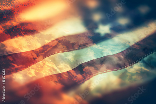 american flag baclground. Celebrating 4th of July Independence Day, Memorial Day, USA	