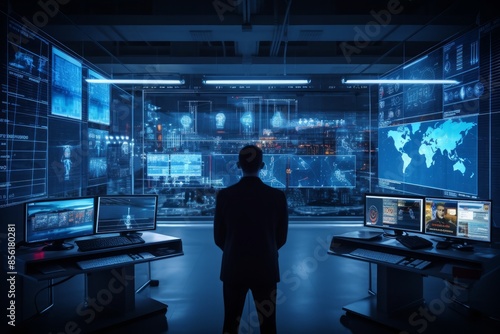 Security Hub: CCTV Cameras and Monitoring Screen for Total Protection