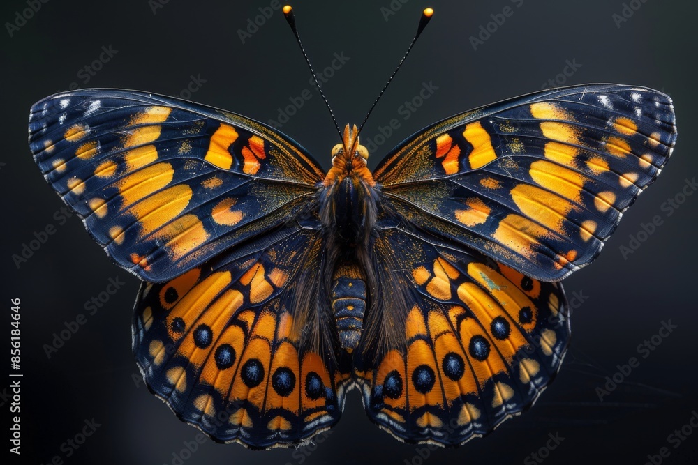 A Detailed View of a Striking Butterfly A Detailed View of a Striking Butterfly