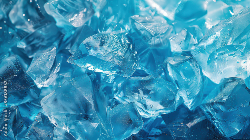 Icy Background with Big Ice Pieces Icy Background with Big Ice Pieces