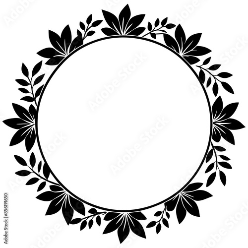 Beautiful Flower Design Frame Vector Illustration