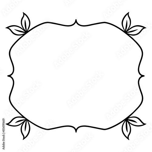 Beautiful Flower Design Frame Vector Illustration