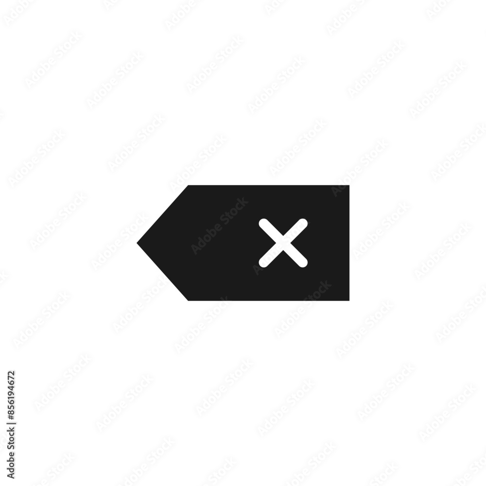 Obraz premium Backspace icon. Delete icon