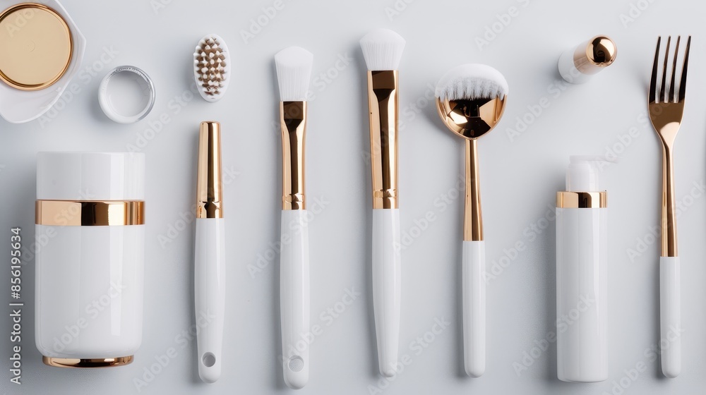 luxurious white maintenance tools and equipment minimalist style and ...