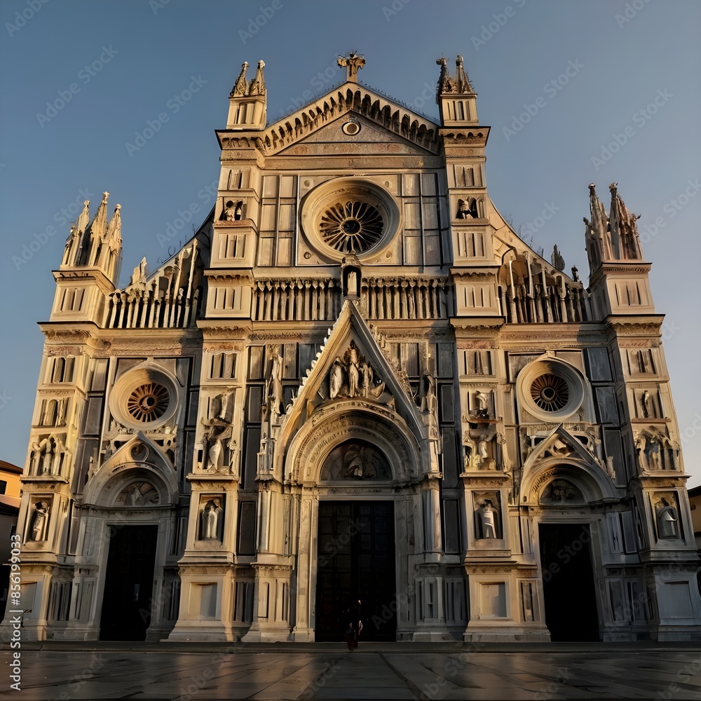 Fototapeta premium duomo di milano,generative ai