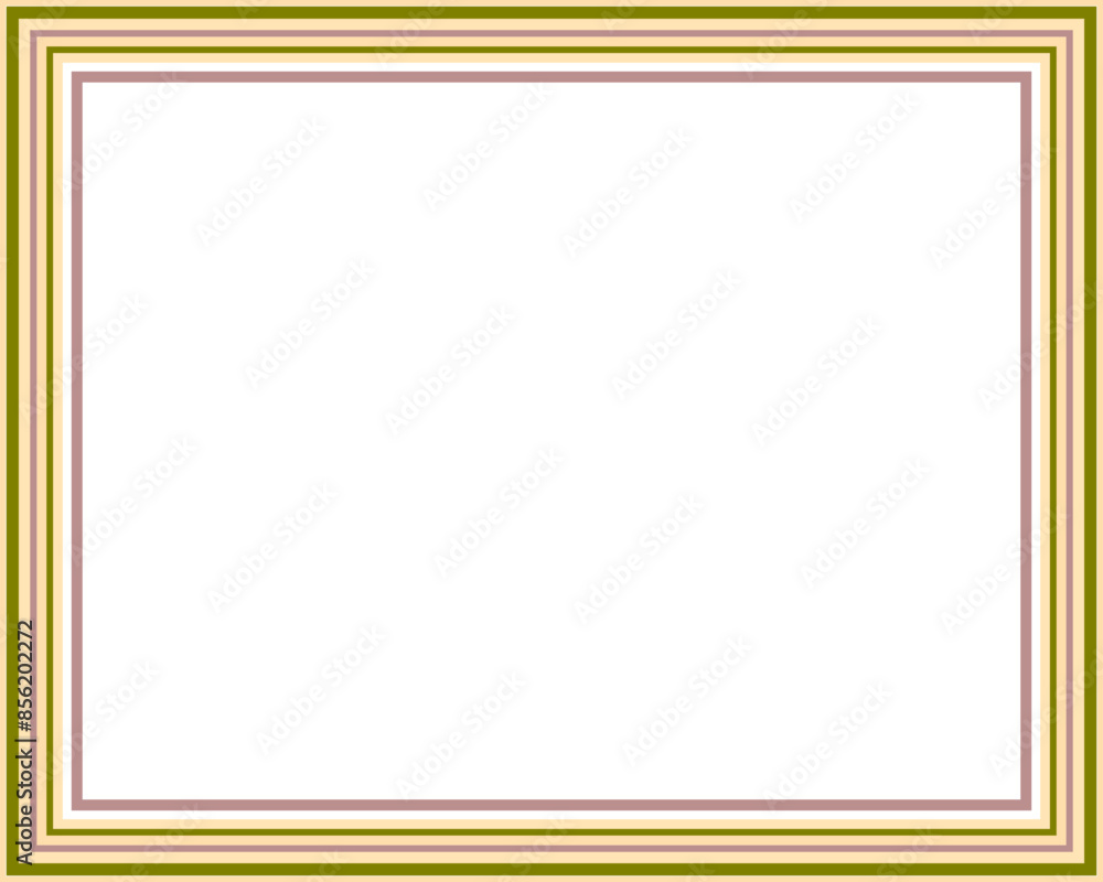 Obraz premium A retro striped frame border design element.