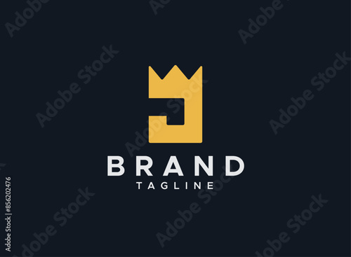 Introducing the Letter J Crown King Logo Design, this logo used for kings, crowns, j logos, jj, royal, elegant, premium, kingdom, queen, prince, empire, letter mark, monogram symbol icon