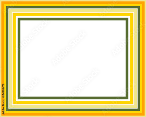 A retro striped frame border design element.