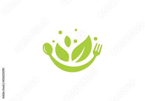 fork and spoon logo design. icon symbol for health restaurant food 