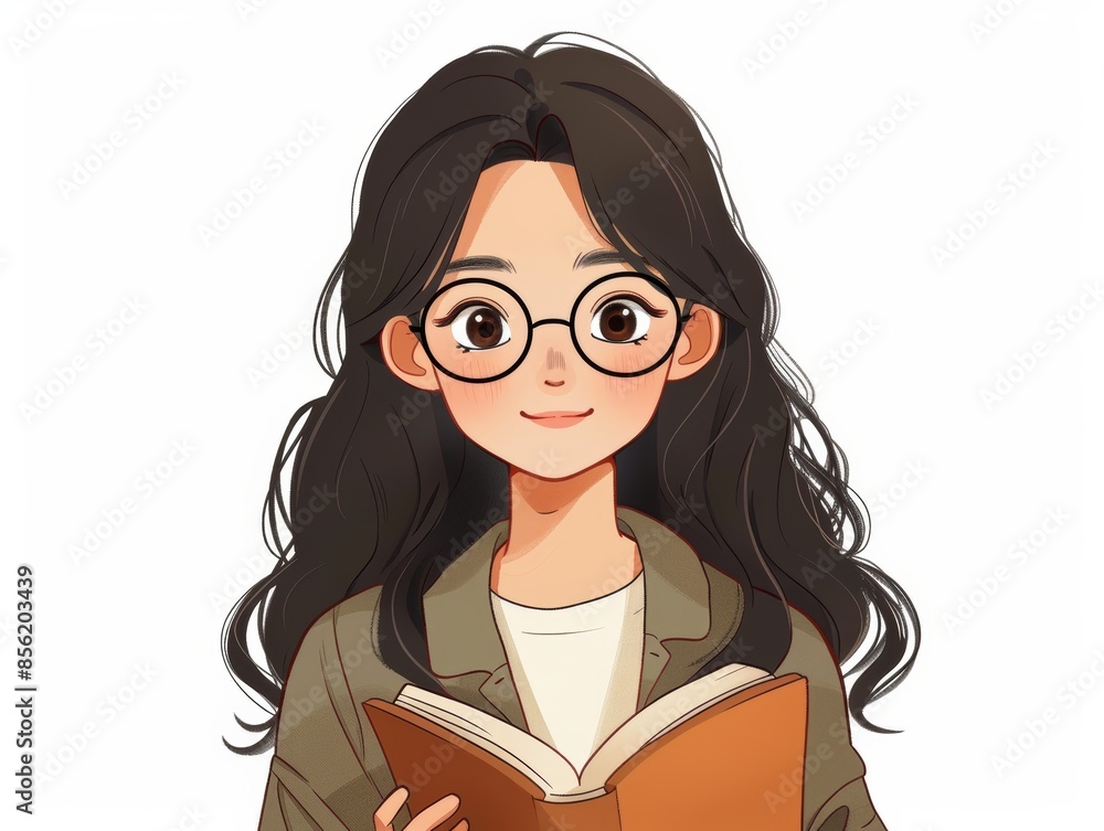 Asian Teacher Holding Book on White Background for Teachers Day Generative AI Asian Teacher Holding Book on White Background for Teachers Day Generative AI