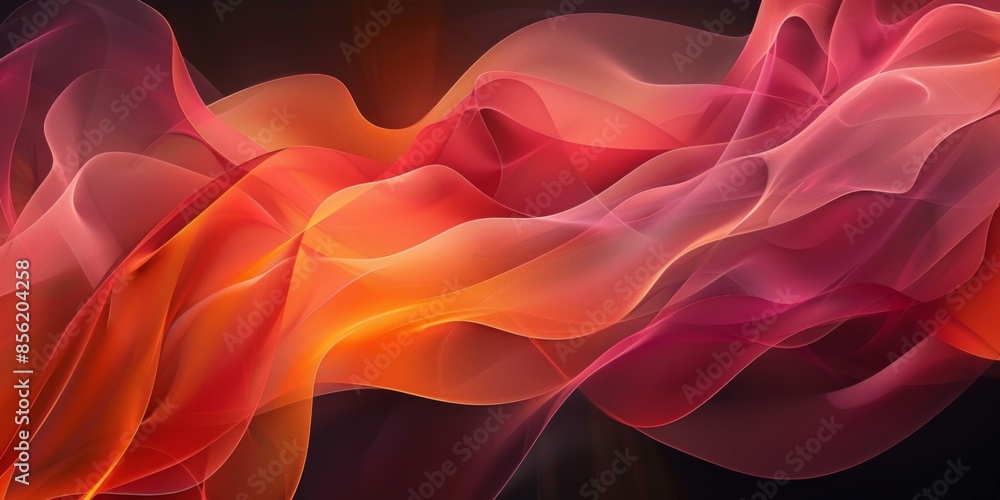 Fototapeta premium a warm gradient color palette that transitions from deep orange to red and pink, background.