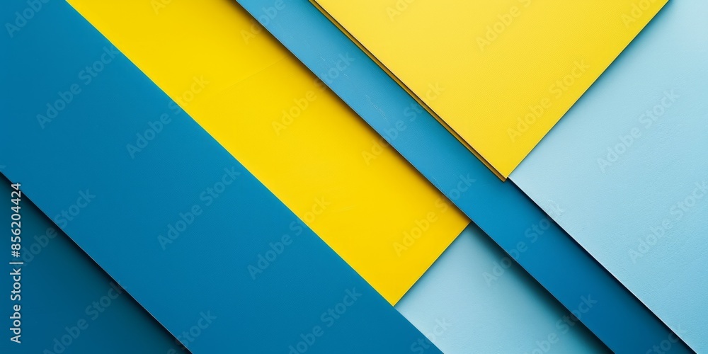 beautiful minimalistic geometric abstraction in blue and yellow colors beautiful minimalistic geometric abstraction in blue and yellow colors