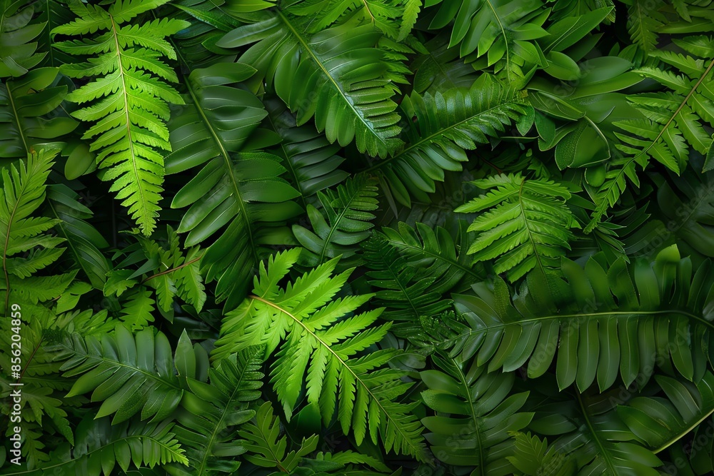 A lush background of green ferns. Perfect for nature-themed designs. A lush background of green ferns. Perfect for nature-themed designs.