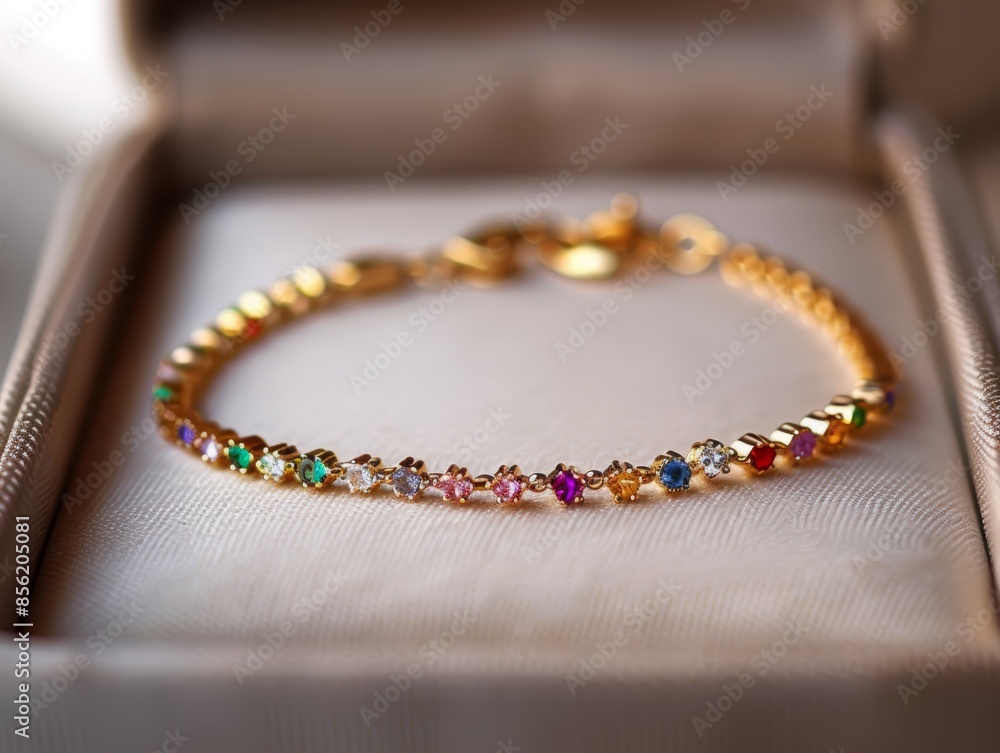 Fototapeta premium Elegant Jewelry Display on a Table Generative AI