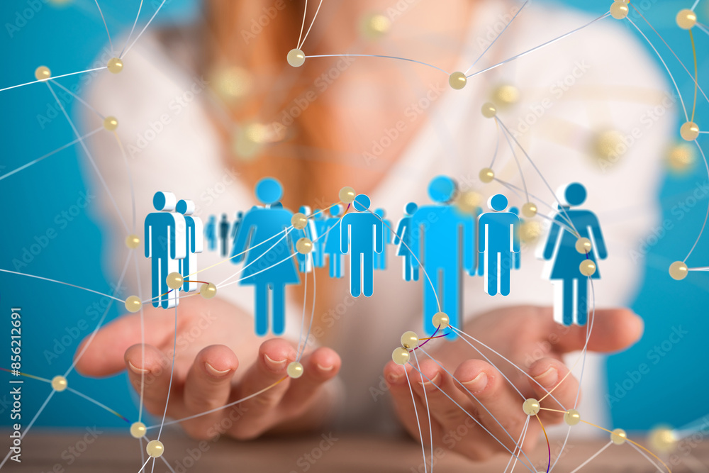 Global network. Blockchain. 3D illustration. Neural networks and artificial intelligence. Abstract Global network. Blockchain. 3D illustration. Neural networks and artificial intelligence. Abstract