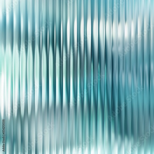 Modern Reeded Glass with Corrugated Pleated Effect
