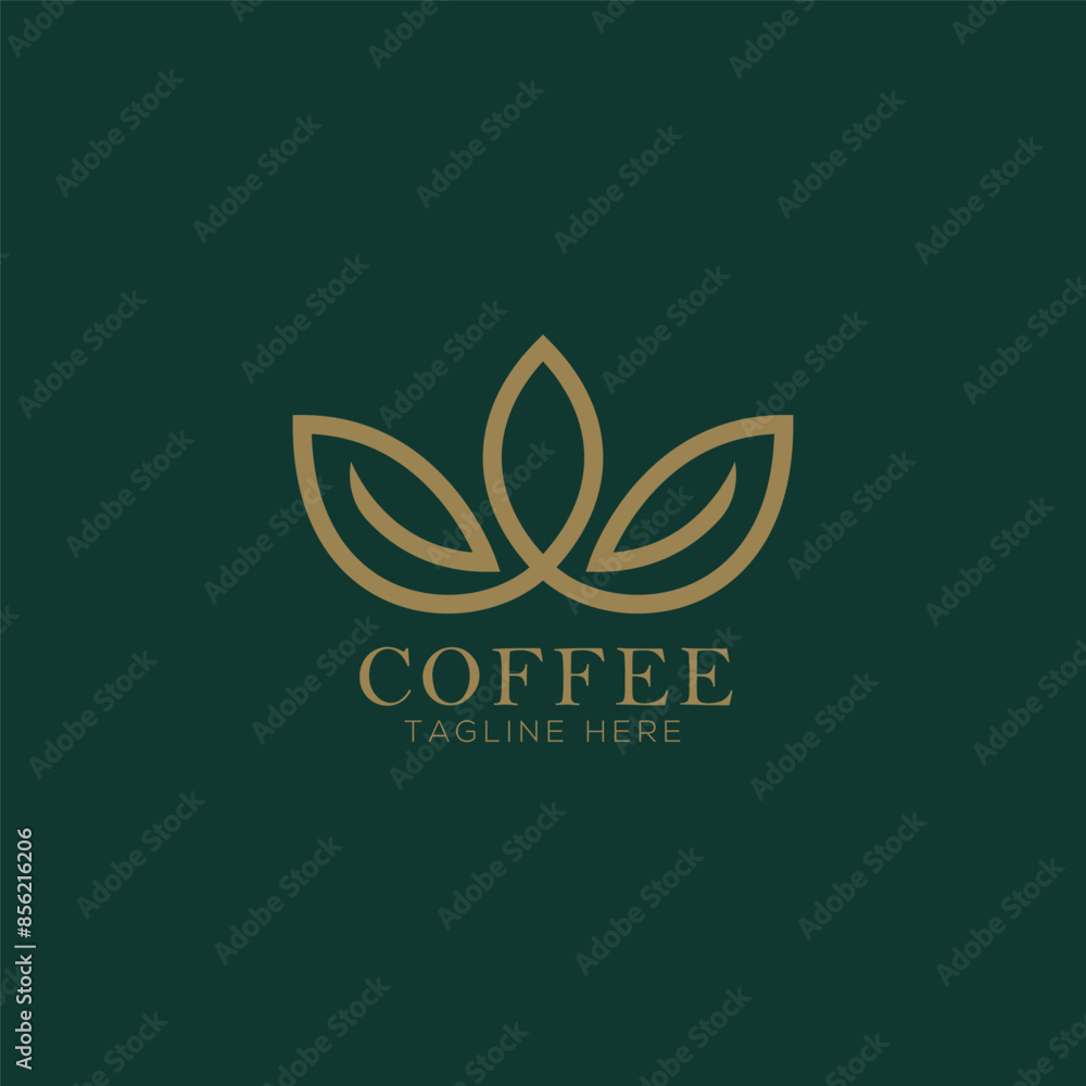 Coffee logo, tangline here, coffee shop Coffee logo, tangline here, coffee shop